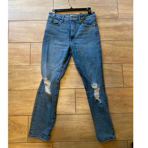 Good American Stretchy Blue Jeans